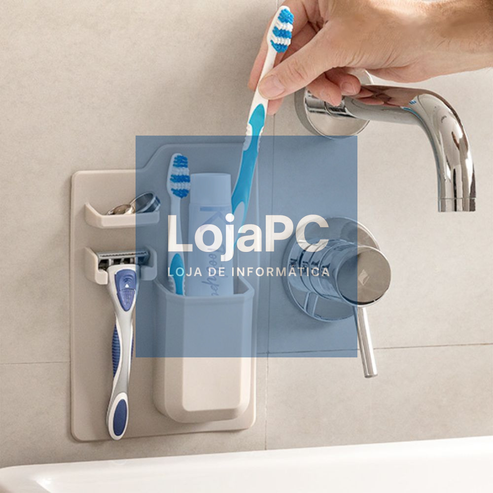 Porta Escovas de Dentes em Silicone