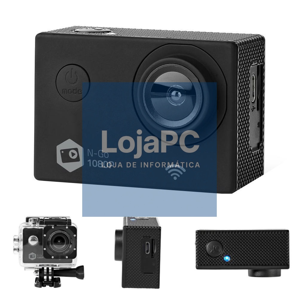 Câmara De Ação Full HD 1080p Wi-Fi À Prova De Água NEDIS