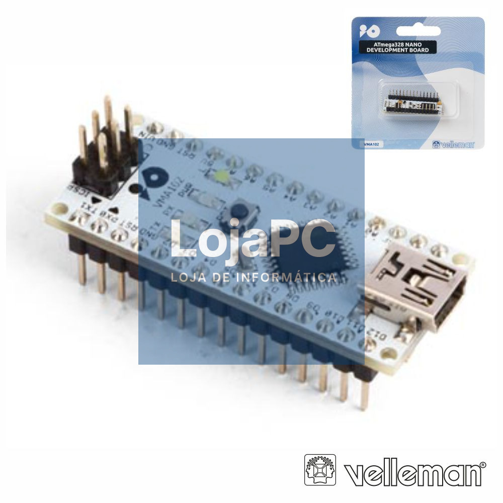 PLACA DE DESENVOLVIMENTO NANO ATMEGA328 VELLEMAN
