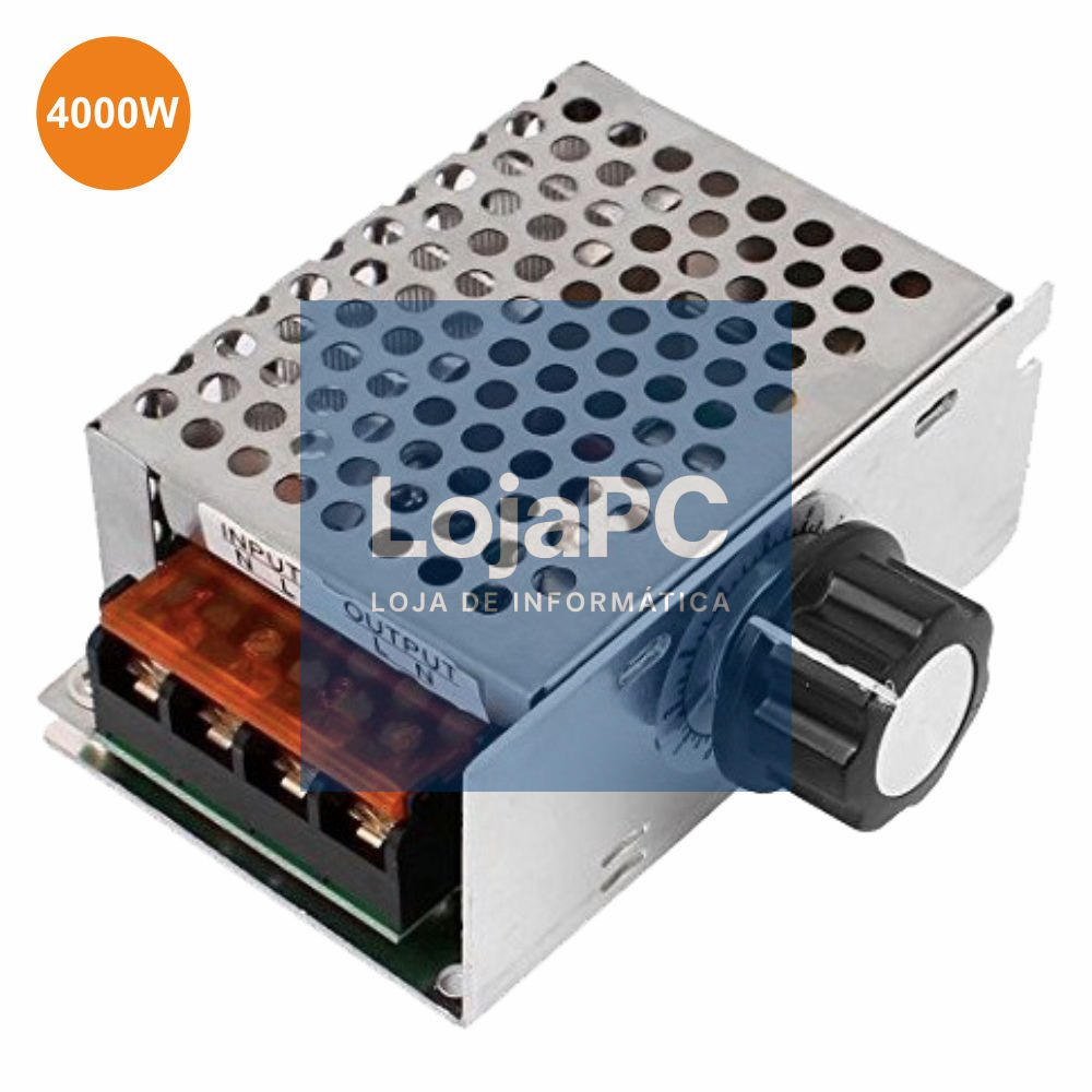 REGULADOR DE TENSÃO SCR P/ MOTOR AC 230V C/ DIMMER 4000W