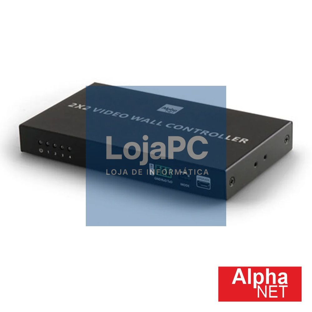 Controlador p/ Video Wall HDMI 1 Entrada 4 Saídas Alphanet