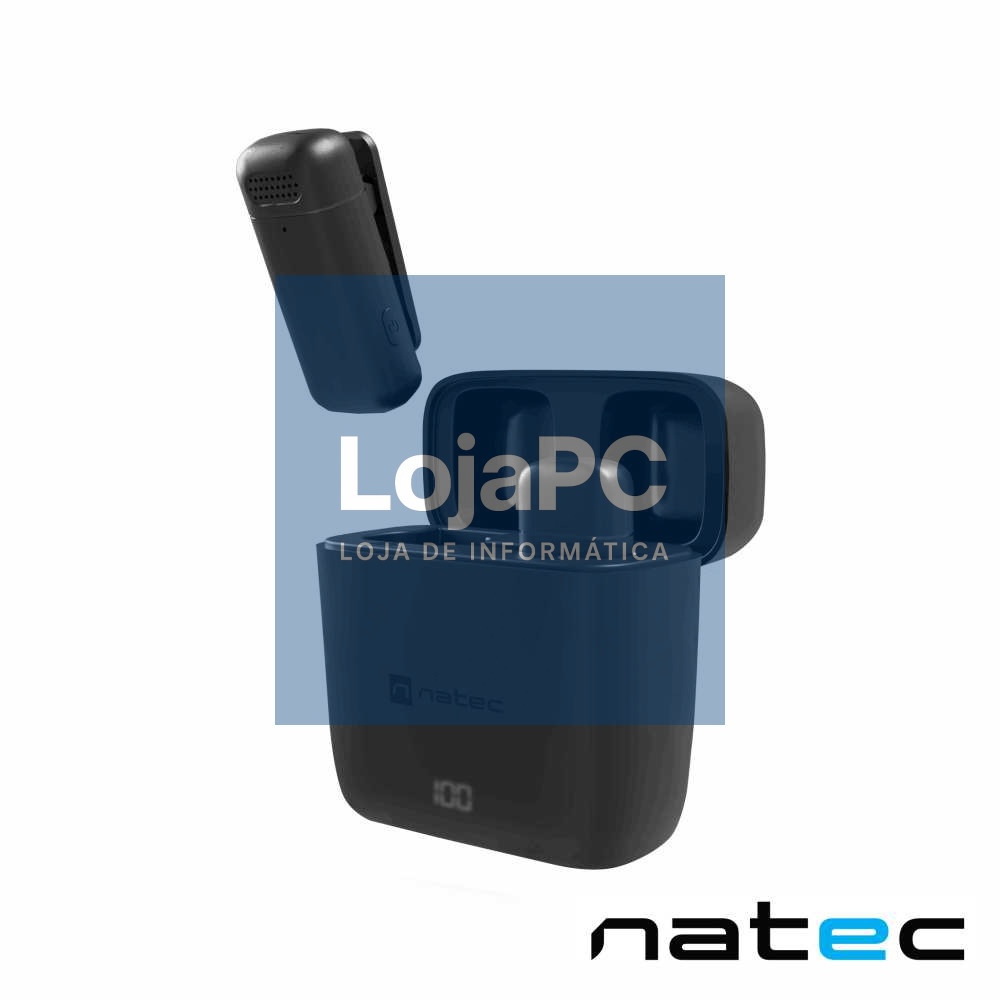 Microfones Lapela HOPPER S/ Fios C/ Receptor USB-C NATEC