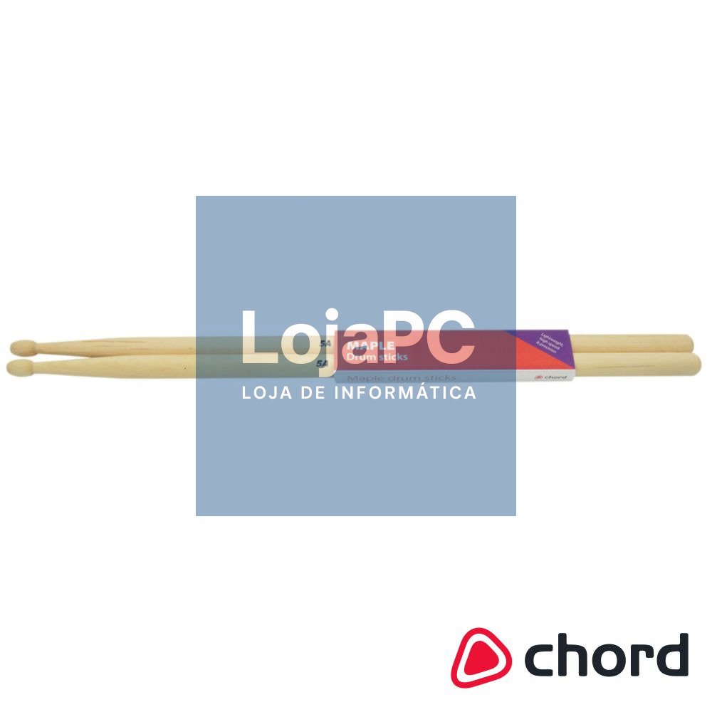 Baquetas Para Bateria 5A Ponta Madeira Maple CHORD
