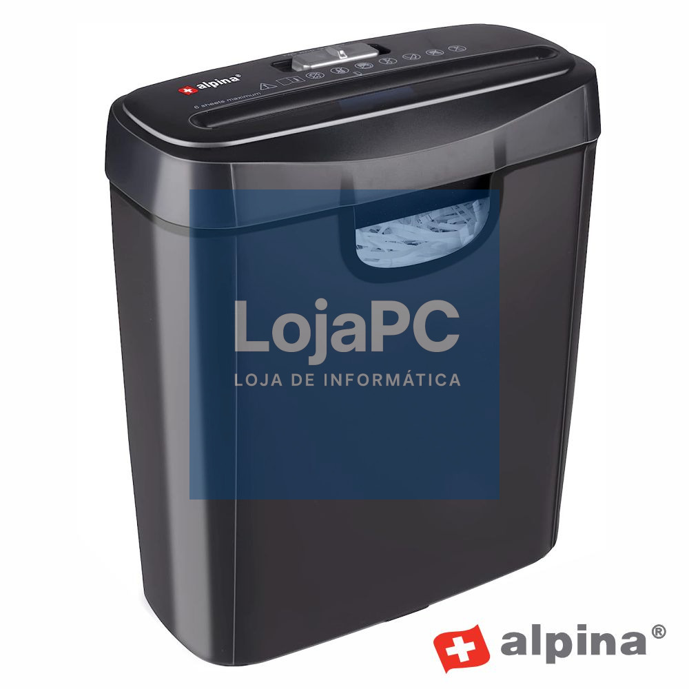 Destruidora Papel/Cartões A4 10L ALPINA