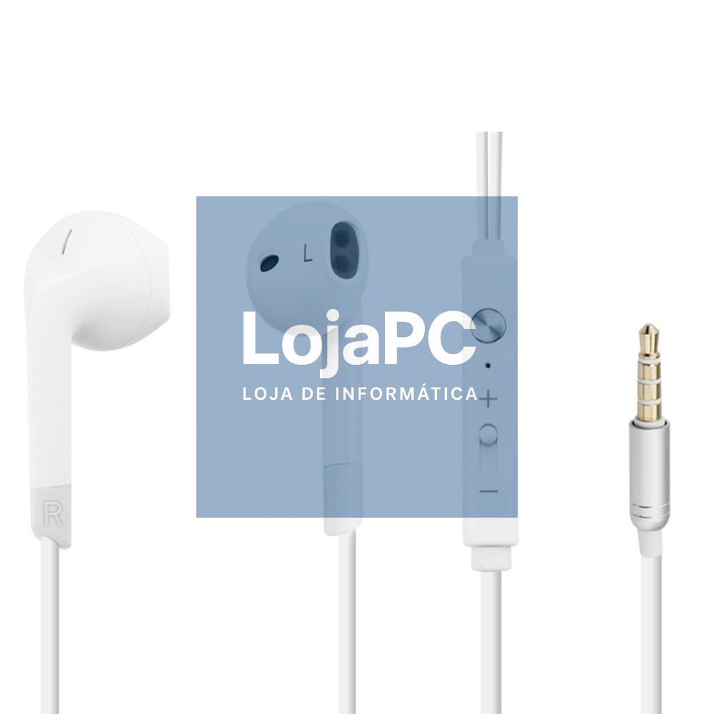 Auscultadores Stereo C/ Fios E Microfone