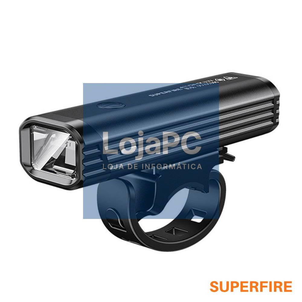 Luz LED 5W Dianteira/Traseira P/ Bicicleta IP44 SUPERFIRE