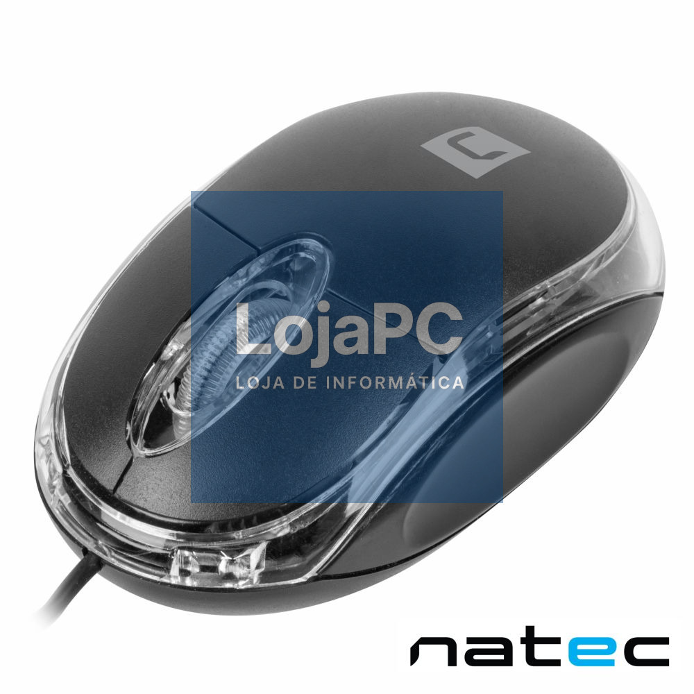 Rato Óptico C/ Fios 1000DPI USB Preto NATEC