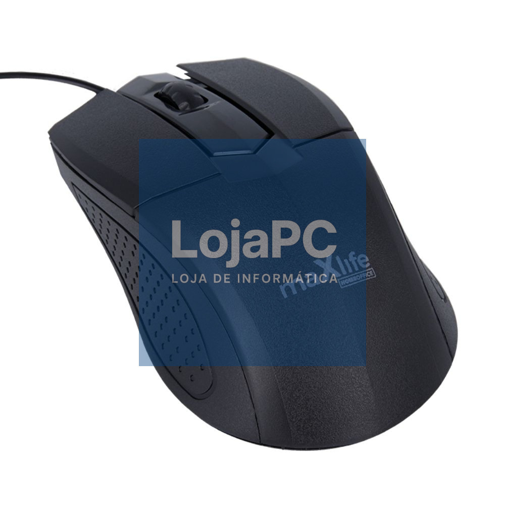 Rato Óptico C/ Fios 1000DPI USB Preto