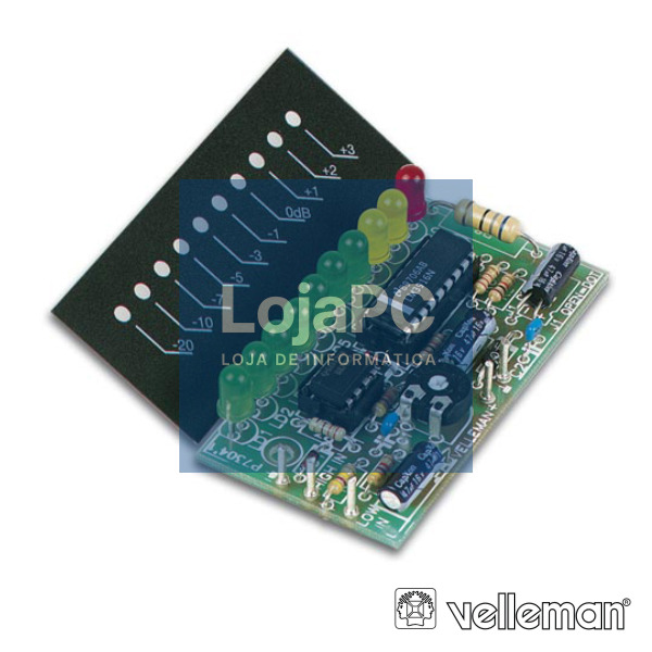 KIT MEDIDOR VU 1x10 LEDS MONO VELLEMAN