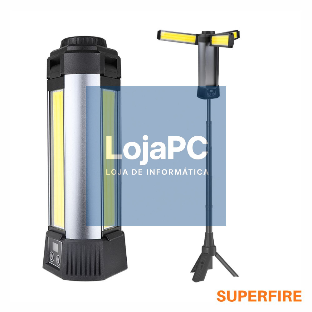 Lanterna LED Portátil Leaf Dobrável C/ Tripé 23W 2000lm IPX4