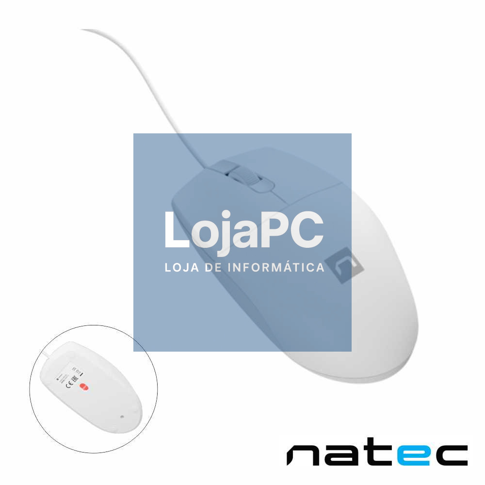 Rato Óptico C/ Fios 1000DPI USB Preto NATEC