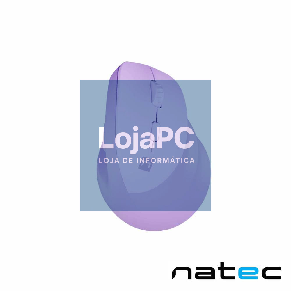 Rato Óptico Vertical CRAKE 2 Roxo S/Fio 2400DPI USB/BT NATEC