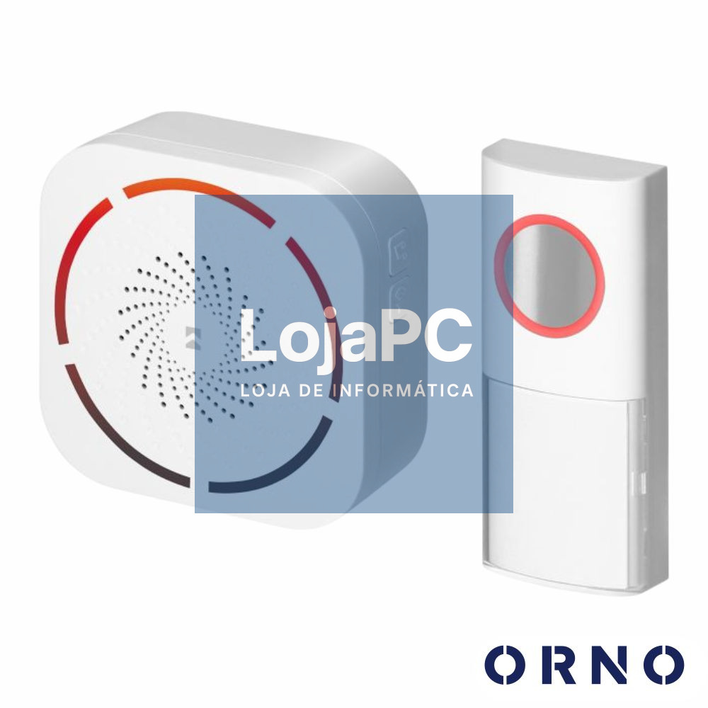 Campainha S/ Fios C/ 1 Receptor 2xAA 150m IP44 ORNO