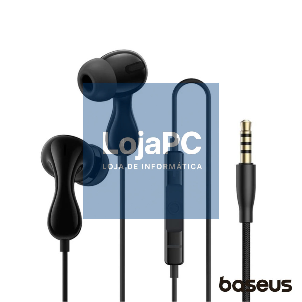 Auscultadores Stereo C/ Fios E Microfone Encok HZ20 BASEUS