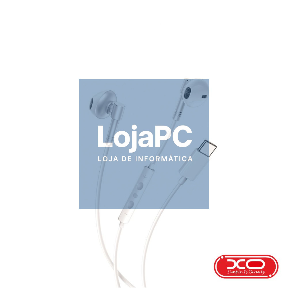 Auscultadores Stereo C/ Fios E Microfone IPX5 Branco XO