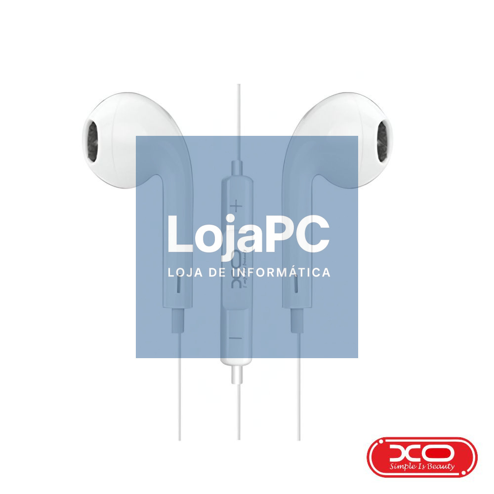 Auscultadores Stereo Jack 3.5mm Branco XO