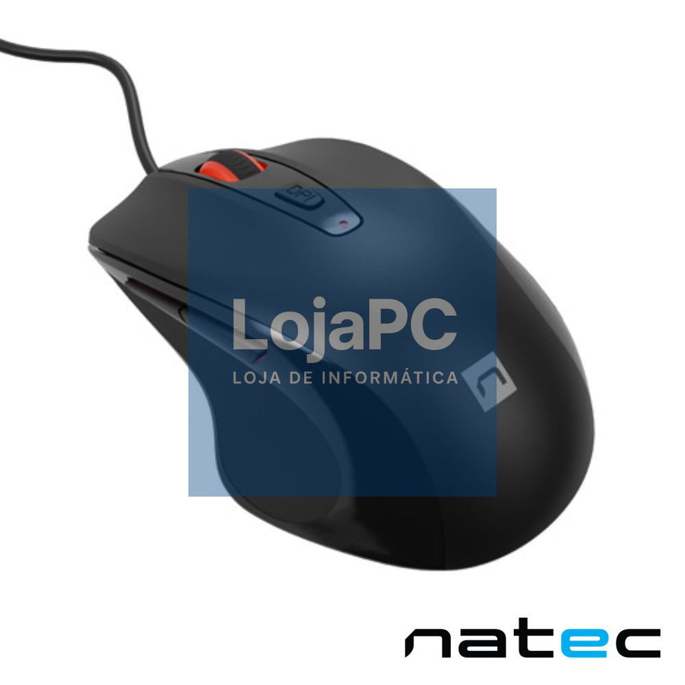 Rato Óptico C/ Fios 4000DPI USB Preto NATEC