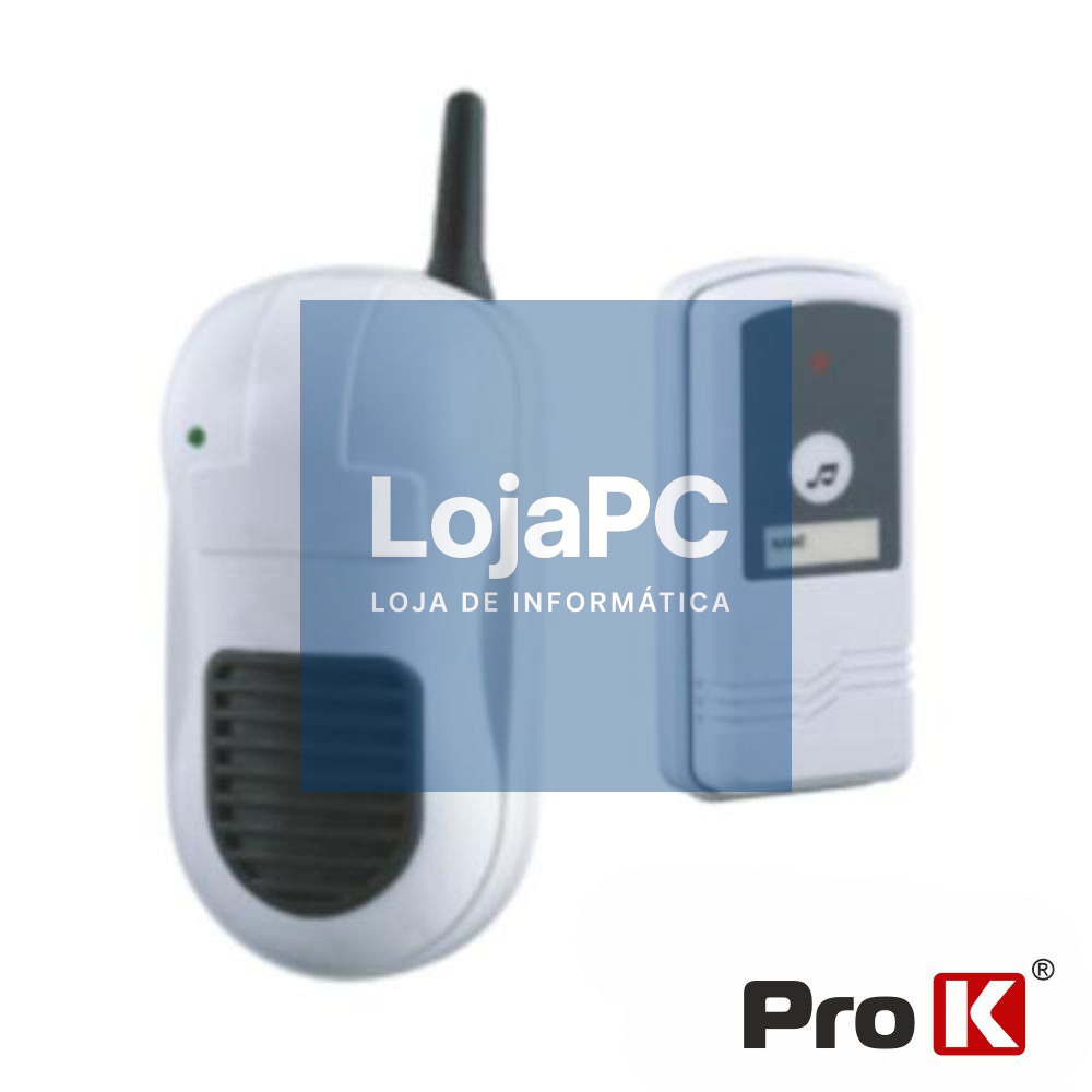 CAMPAINHA S/ FIOS C/ COMANDO 230V PROK