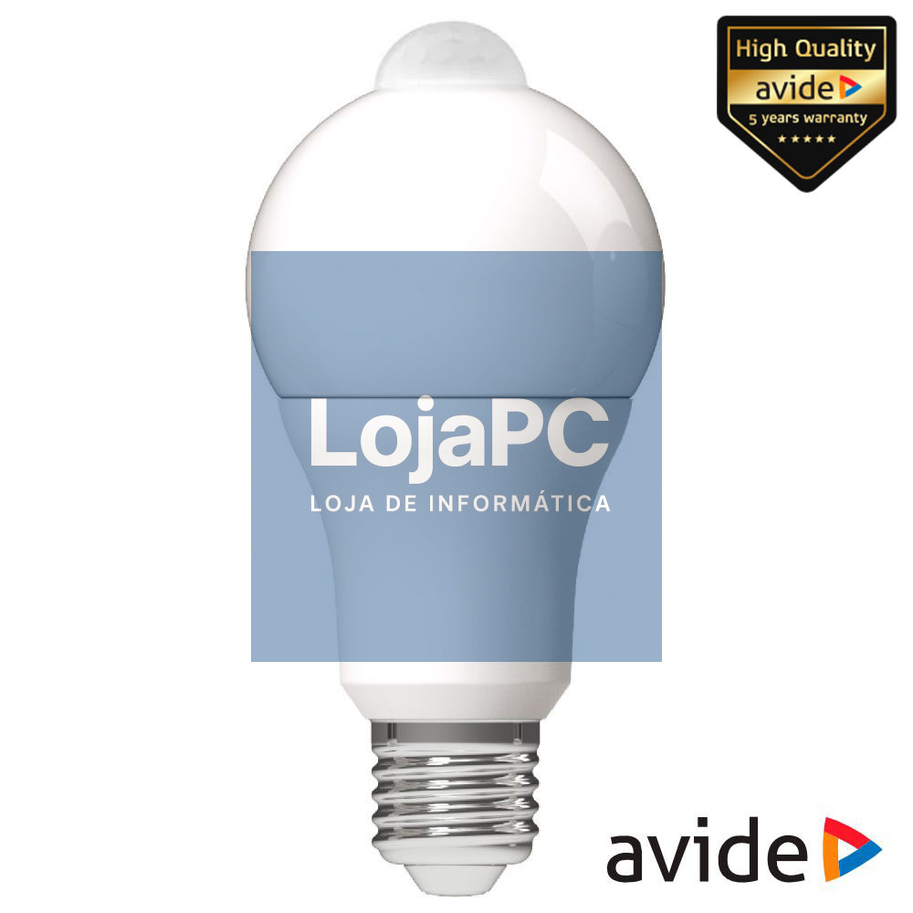 Lâmpada LED E27 R60 8.8W 230V 4000K 806lm C/ Sensor AVIDE
