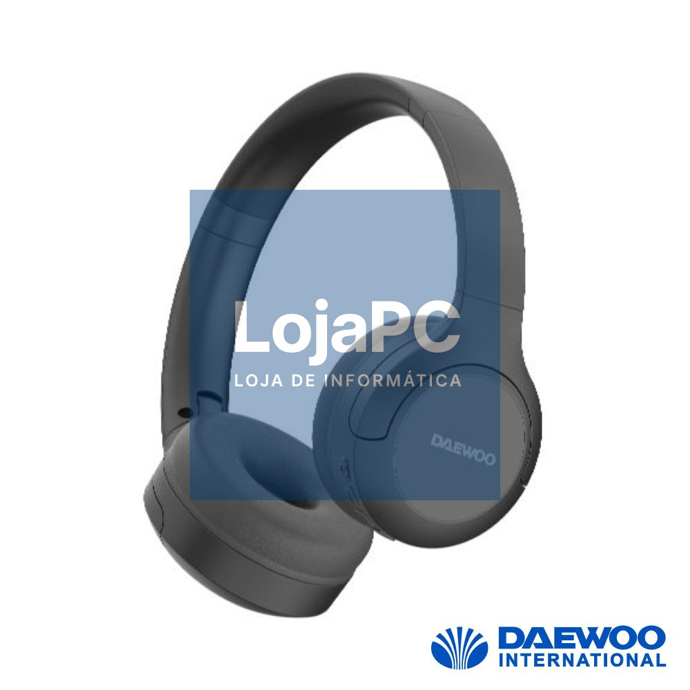 Auscultadores Bluetooth 5.3 S/ Fios Cartão SD DIADEMA Preto