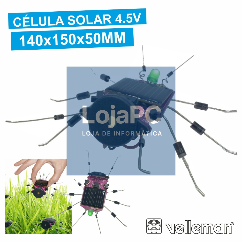 KIT INSECTO C/ PAINEL SOLAR 4.5V 35MA