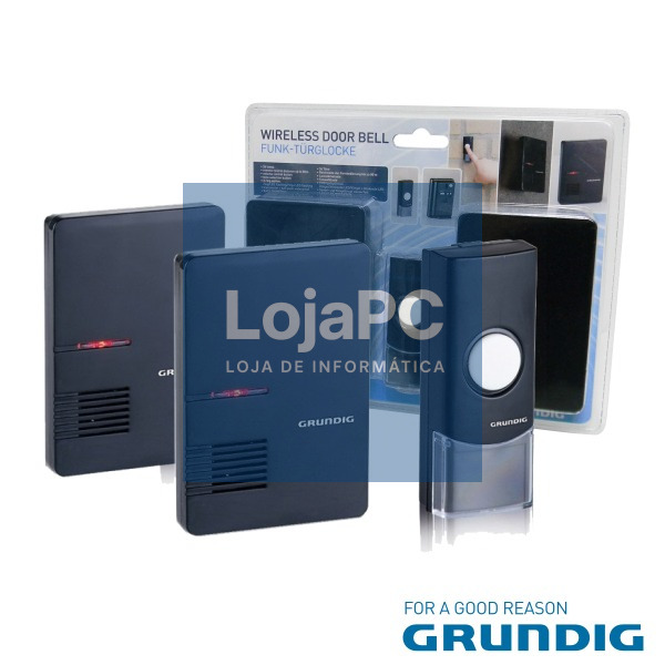 CAMPAINHA S/ FIOS C/ 2 RECEPTORES E COMANDO GRUNDIG