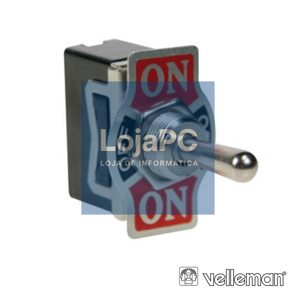 INTERRUPTOR ALAVANCA 10A-250V DPDT ON-OFF-ON VELLEMAN