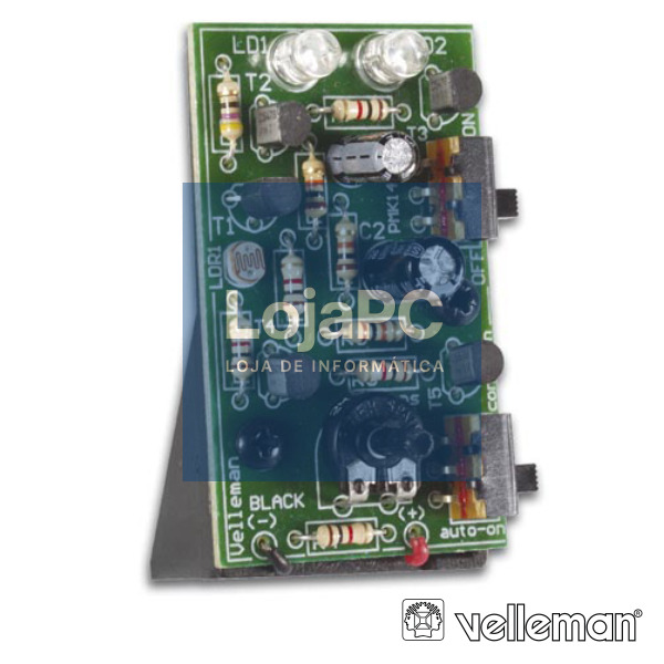 KIT LUZ INTERMITENTE C/ 2 LEDS VERMELHOS VELLEMAN
