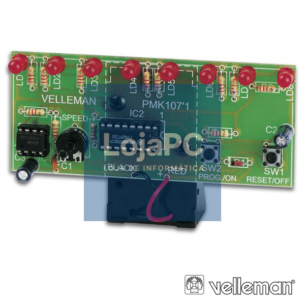 KIT PLACA DE LEDS PROGRAMADOS C/ EFEITOS VELLEMAN