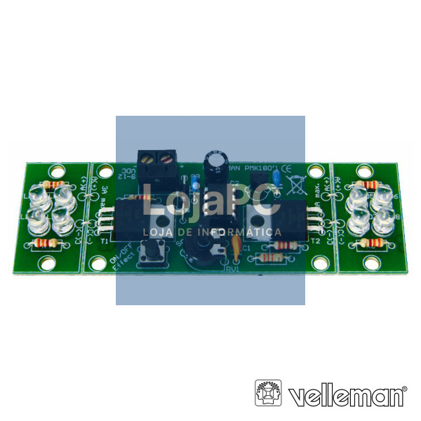 KIT LUZ INTERMITENTE LED DE 2 CANAIS ALTA POTÊNCIA