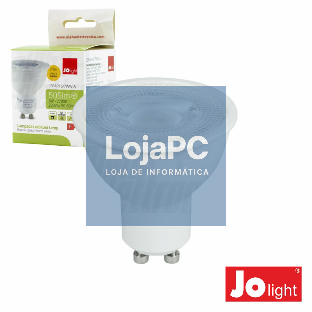 Lâmpada LED GU10 6W 35º 230V 2700K 505lm JOLIGH