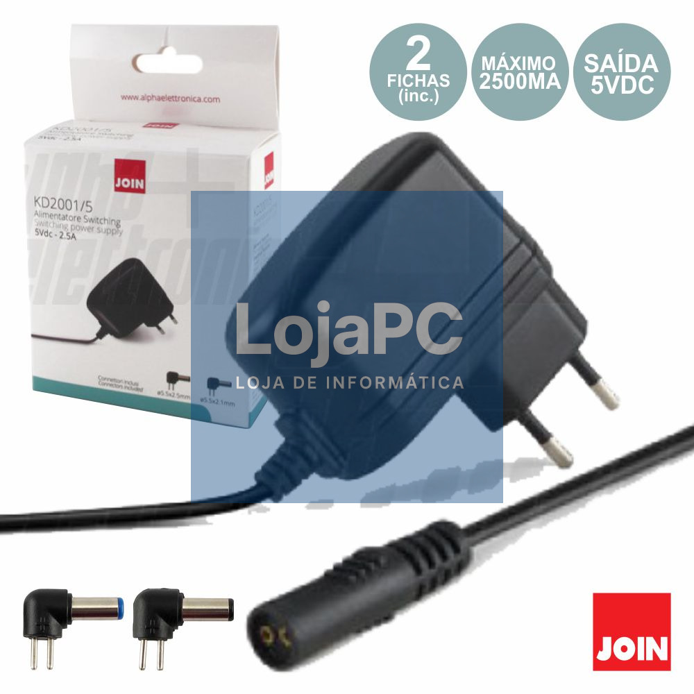ALIMENTADOR SWITCHING 5V 2.5A JOIN