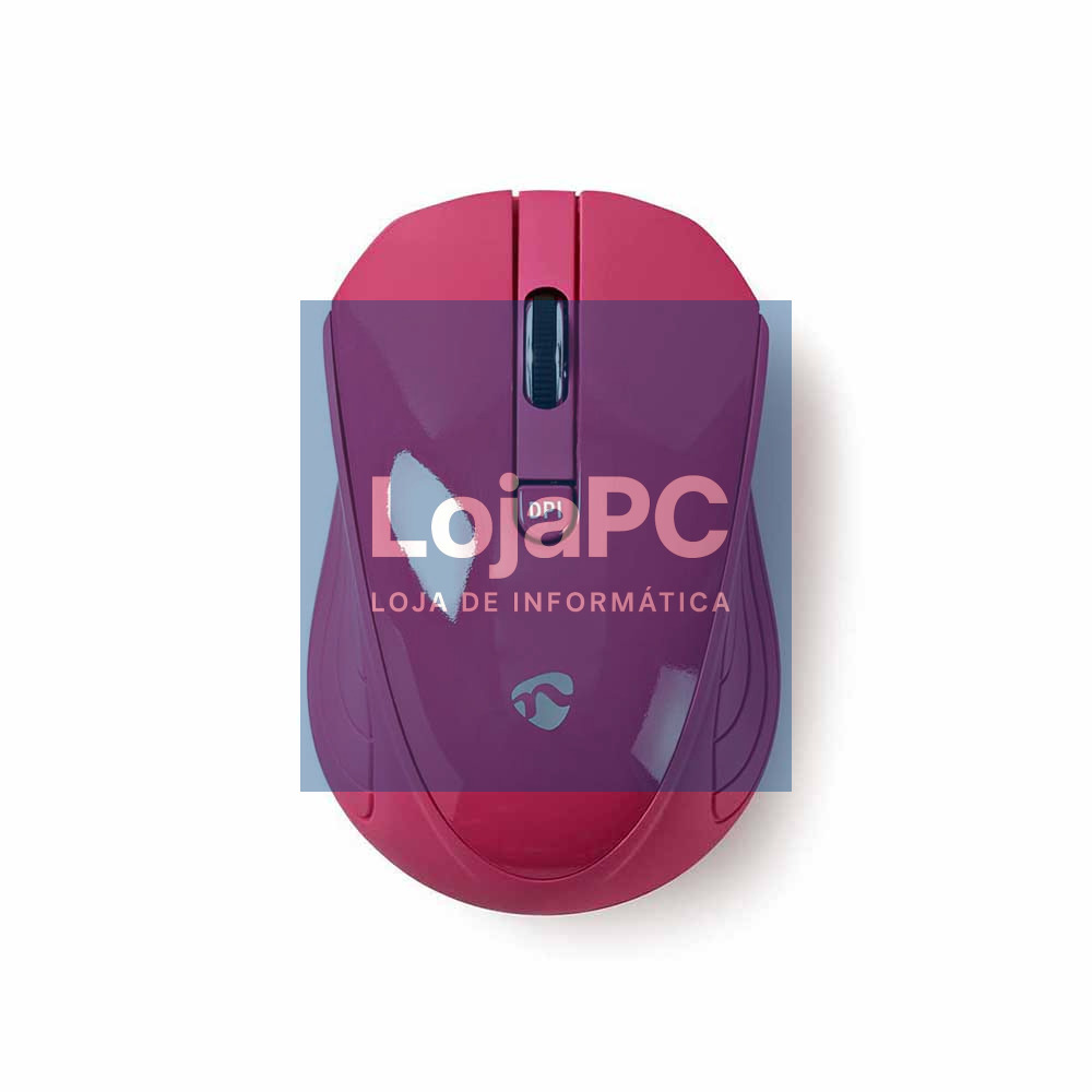 Rato S/ fios 1000 dpi 3 botões Rosa NEDIS