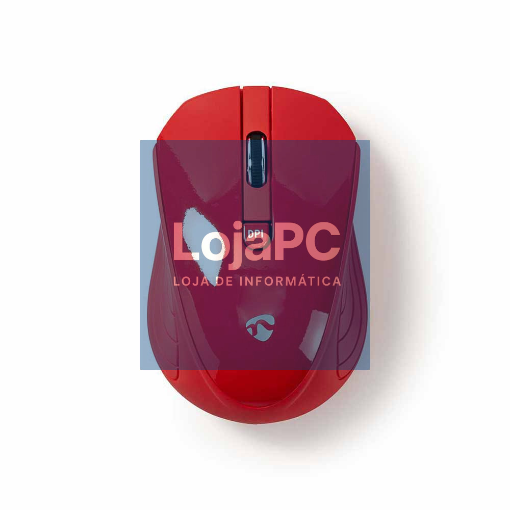 Rato S/ fios 1000 dpi 3 botões Vermelho NEDIS