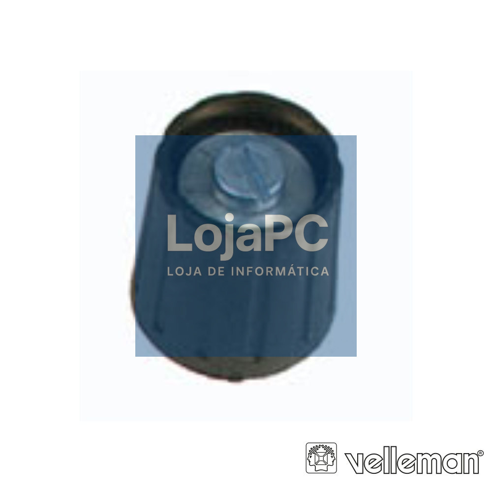 Botão p/ Potenciómetro Preto 15mm/6.35mm VELLEMAN