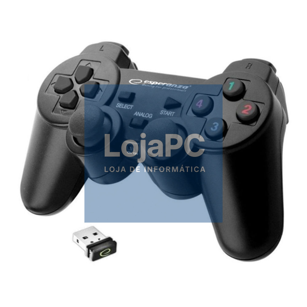 Comando PC/PS3 Gaming S/ Fios 2.4GHz