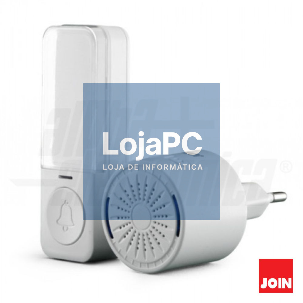 Campainha S/ Fios C/ 1 Receptor IP44 180m JOIN