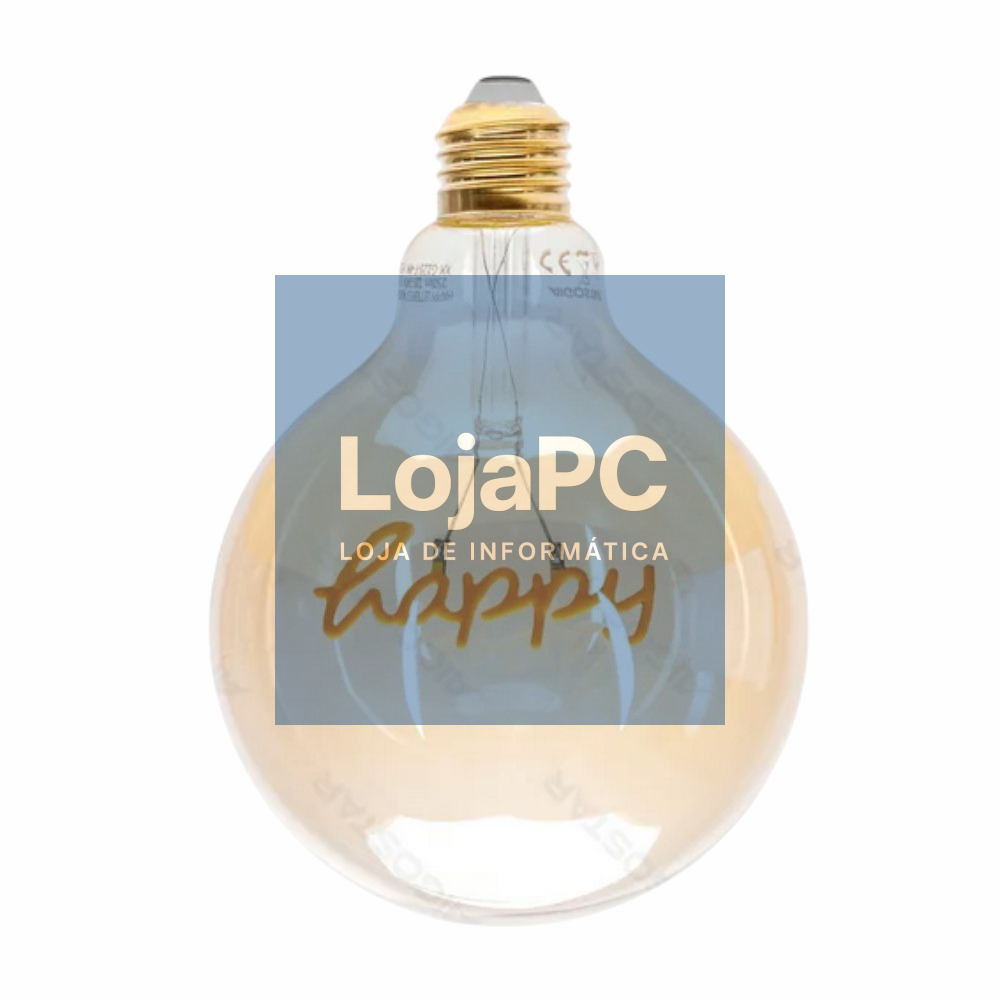 Lâmpada LED E27 Globo Filamento "Happy "4W 230V 1800K 250lm