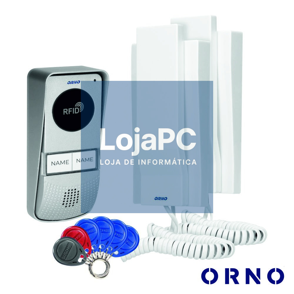 Campainha C/ 2 Intercomunicadores E Sensor RFID ORNO