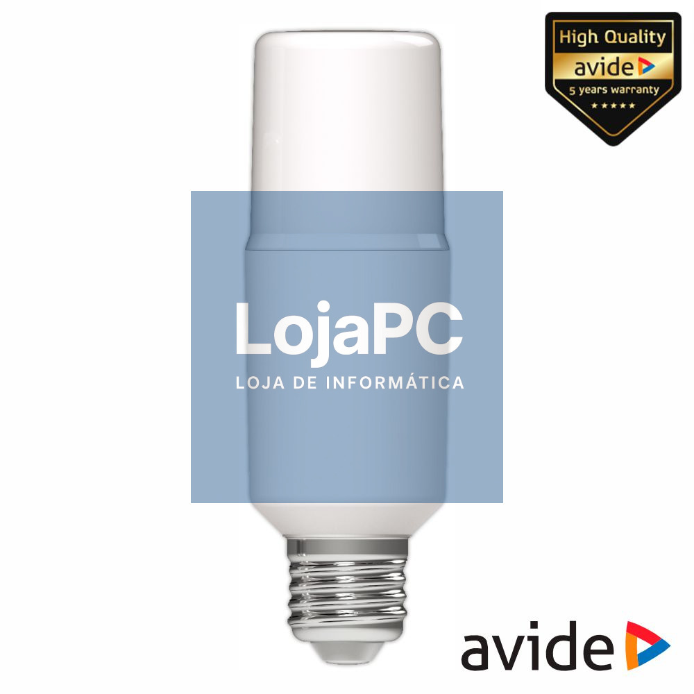 Lâmpada LED E27 Stick T37 9.5W 230V 3000K 1055lm AVIDE