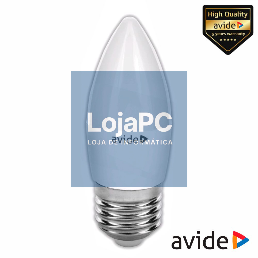 Lâmpada LED E27 Vela 6.5W 230V 3000K 806lm AVIDE