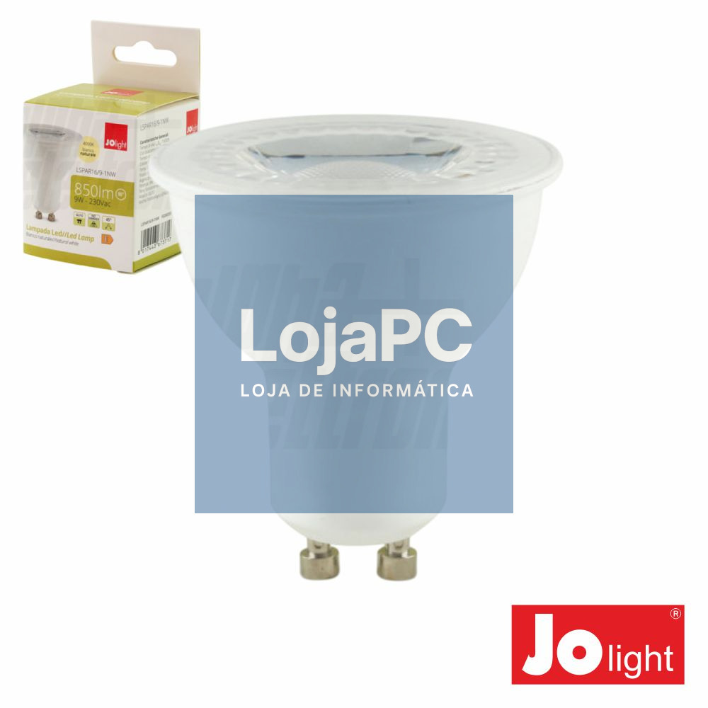 Lâmpada LED GU10 9W 45º 230V 4000K 850lm JOLIGHT