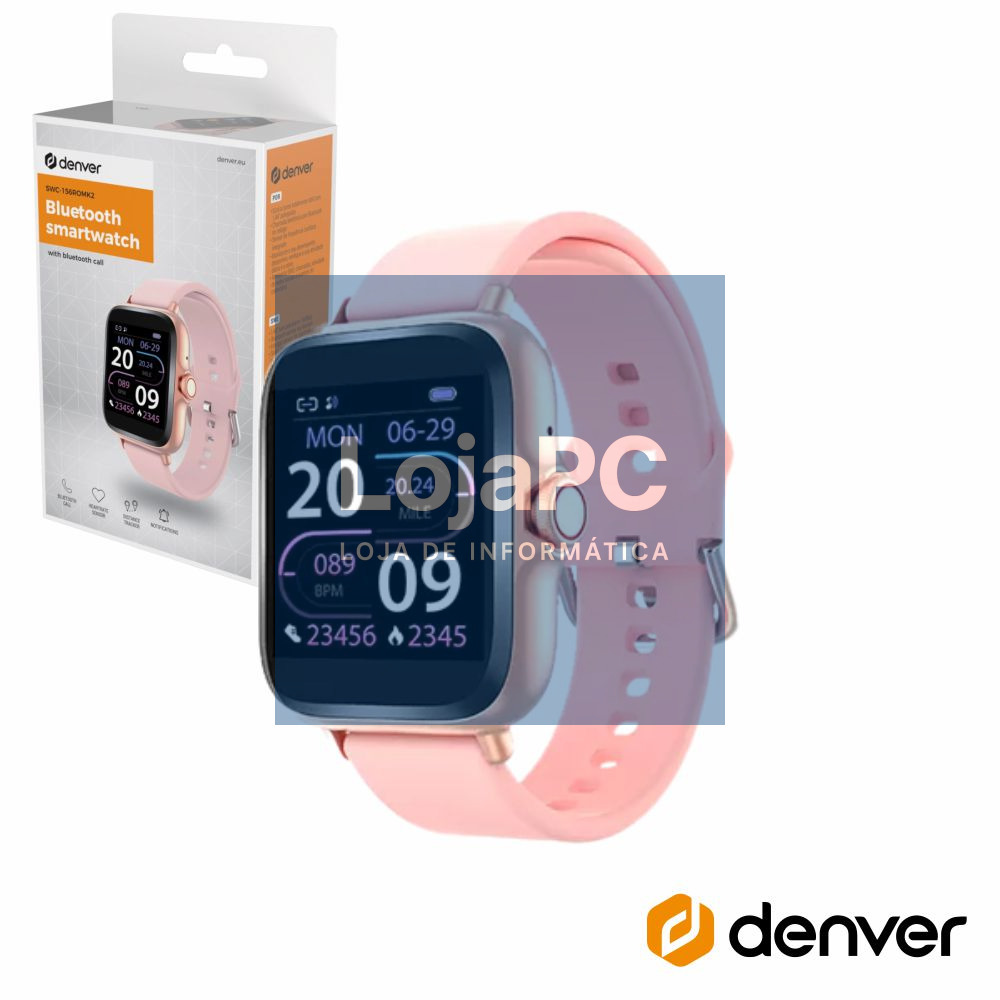 SmartWatch P/ Android iOS Rosa DENVER
