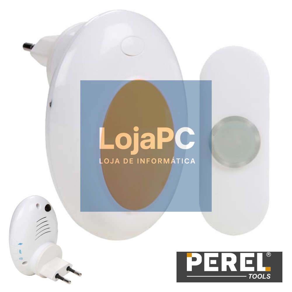 CAMPAINHA S/ FIOS C/ COMANDO 90-240V E LUZ ALERTA VELLEMAN