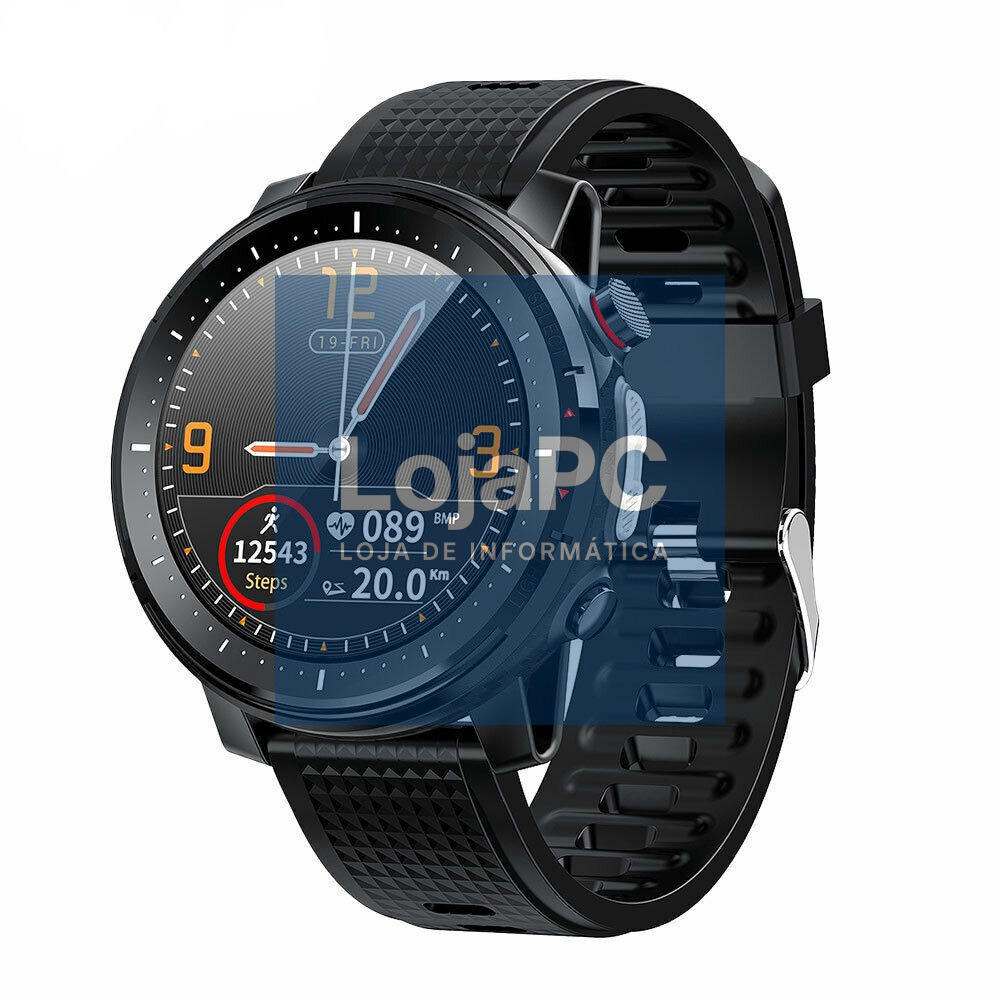 SmartWatch Multifunções L15 P/ Android iOS Preto