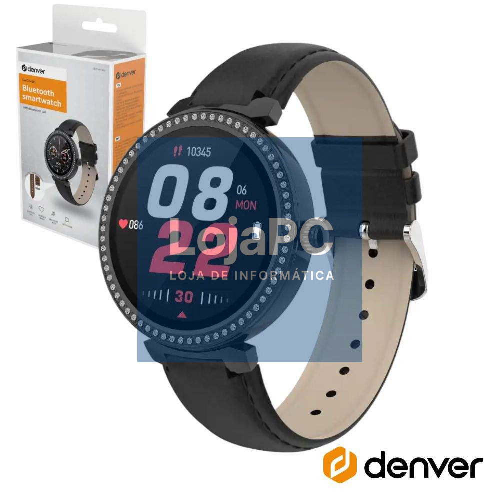 SmartWatch Multifunções P/ Android IOS IP67 Preto DENVER