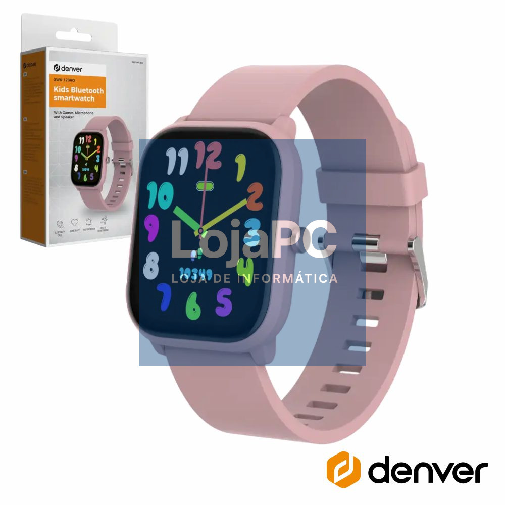 Smartwatch Bluetooth 1.75" Criança Rosa DENVER