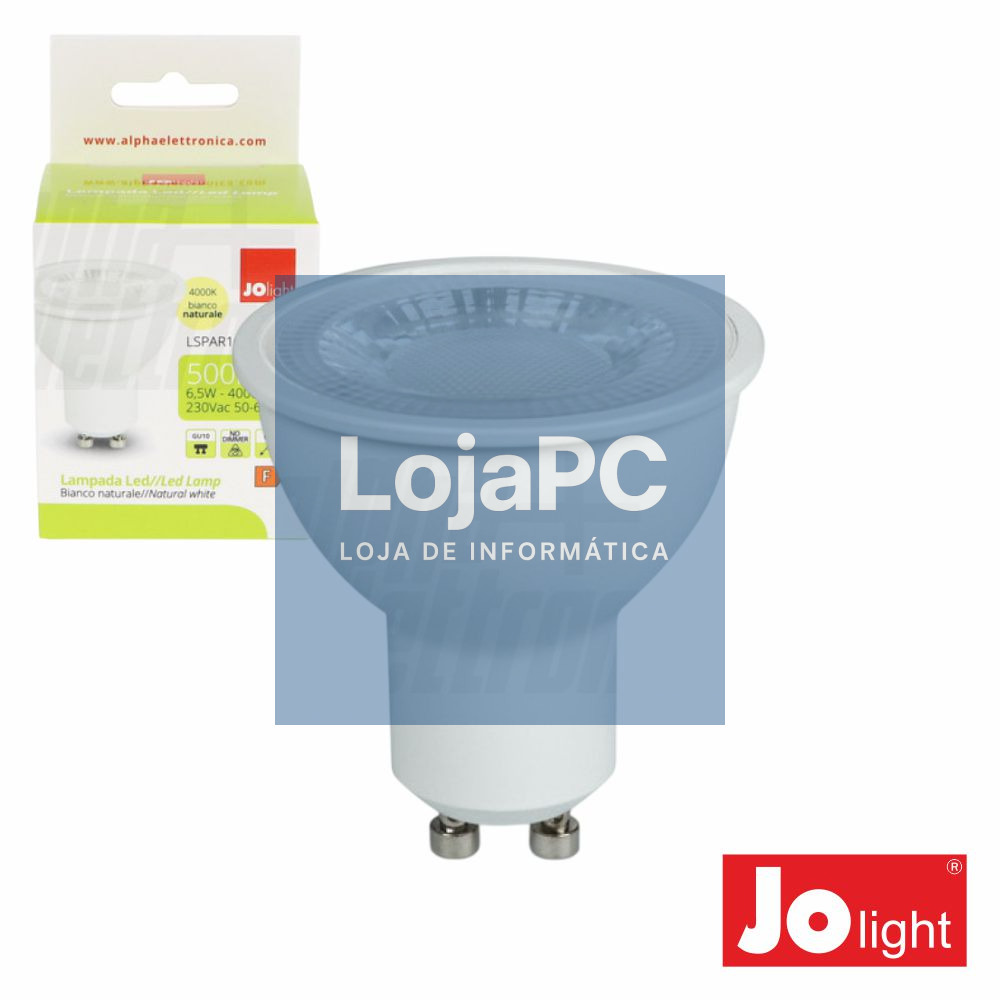 Lâmpada LED GU10 6.5W A60º 230V 4000K 500lm JOLIGHT
