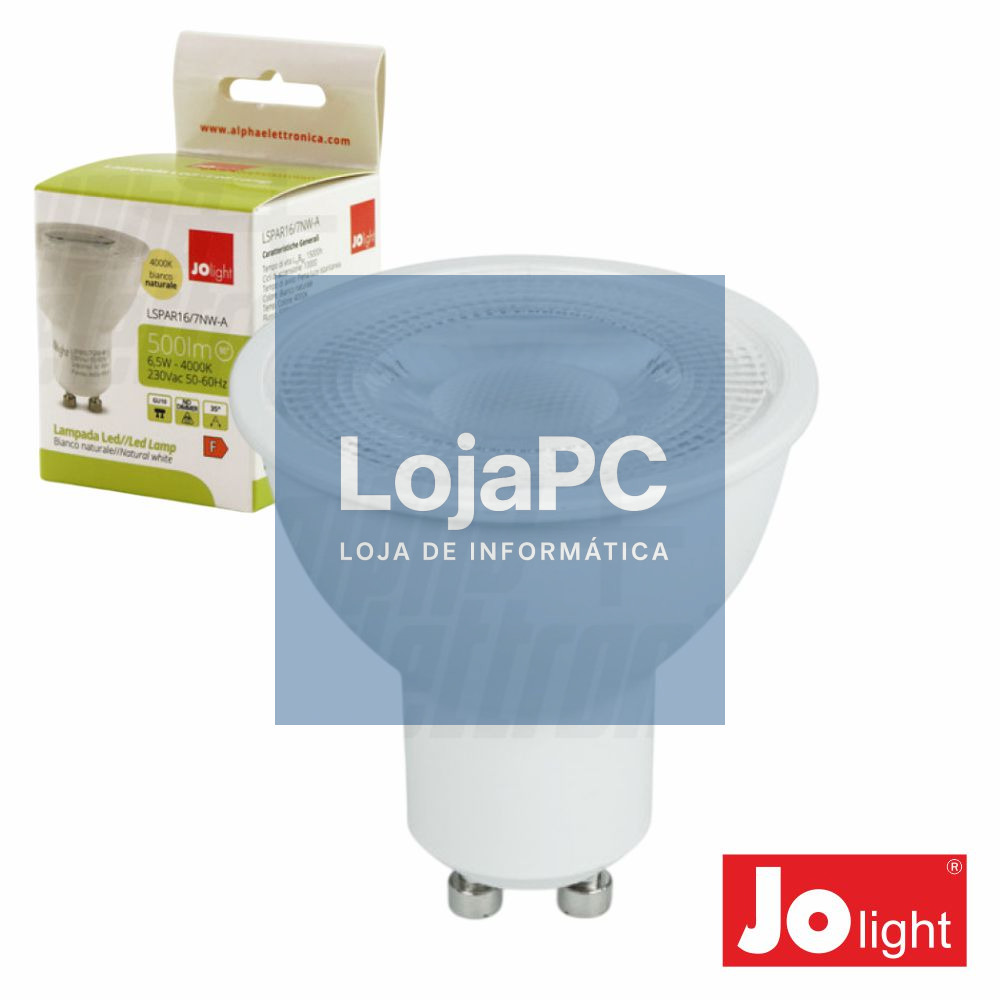 Lâmpada LED GU10 6.5W 35º 230V 4000K 500lm JOLIGH
