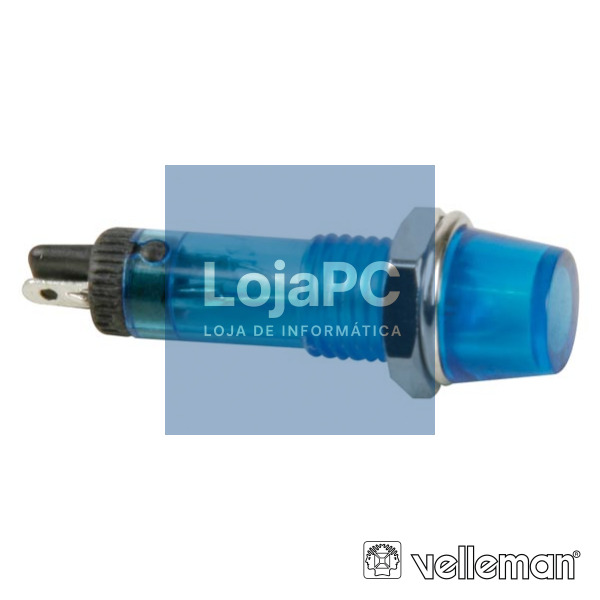 LUZ PILOTO REDONDO AZUL 8MM 220V VELLEMAN
